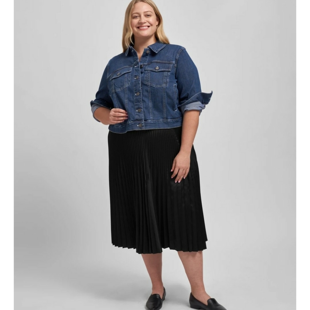 Universal Standard Pleated Midi Skirt Sz S (16-18)